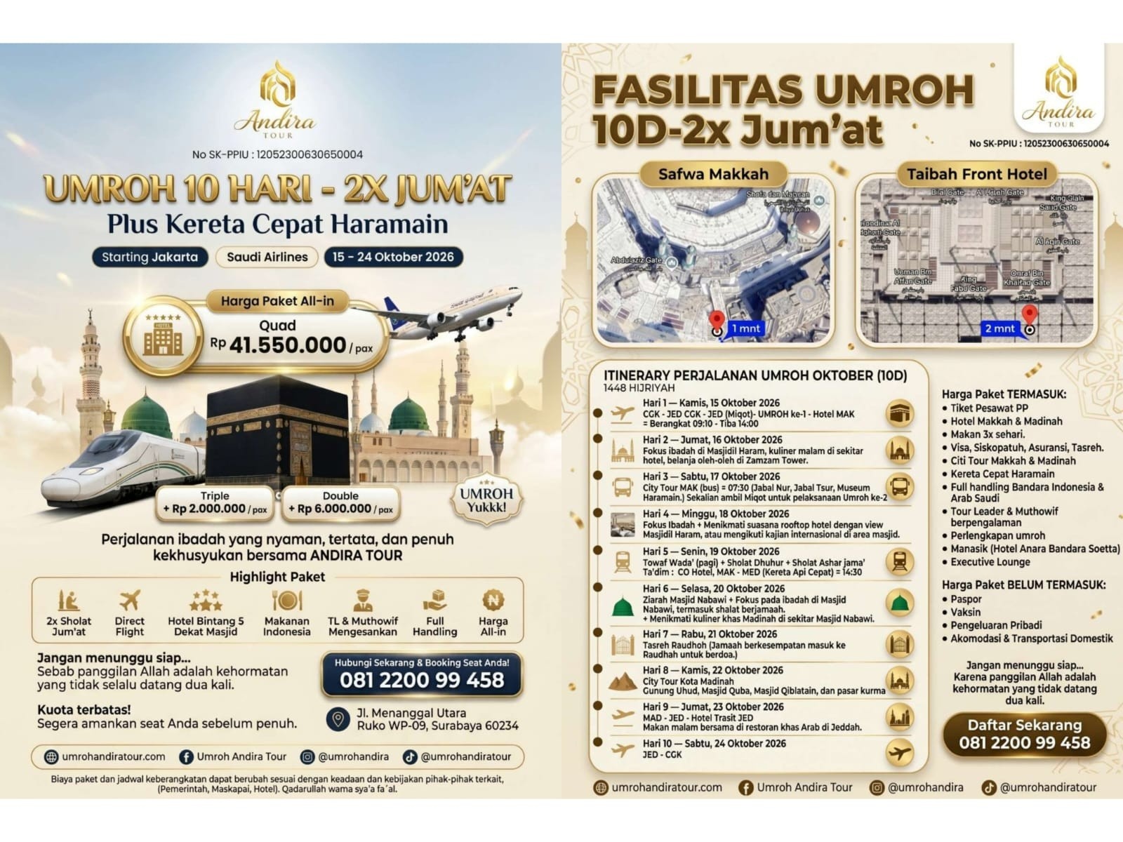 Brosur UMROH 12 HARI BINTANG 5